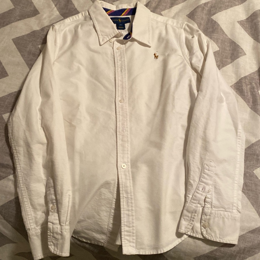 Boys Polo Ralph Lauren long sleeve shirt. Size 14